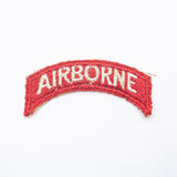 40s WW2 US Army Engineer Red & White Airborne Tab Patch