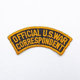 40s WW2 Official U.S. War Correspondant Patch