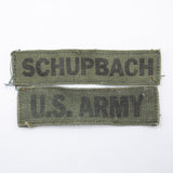 60s Vietnam War Subdued Stamped 'Schupbach' Tape Set