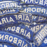 60s Vietnam War Cut Edge 82nd / 173rd Airborne Blue Airborne Tab
