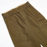 NOS 50s Vintage Australian Army Wool Trousers - 35x30