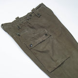 70s Vintage Dutch Army HBT Combat Trousers - 29x31