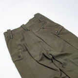 70s Vintage Dutch Army HBT Combat Trousers - 29x31