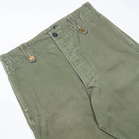 60s British Army Green Cotton Overall Trousers - 30x30