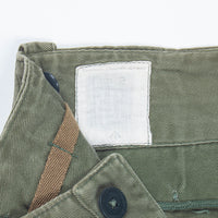 60s British Army Green Cotton Overall Trousers - 30x30