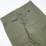 60s British Army Green Cotton Overall Trousers - 30x30