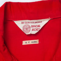 60s Red BSA Boy Scouts Instructor Jacket - Large