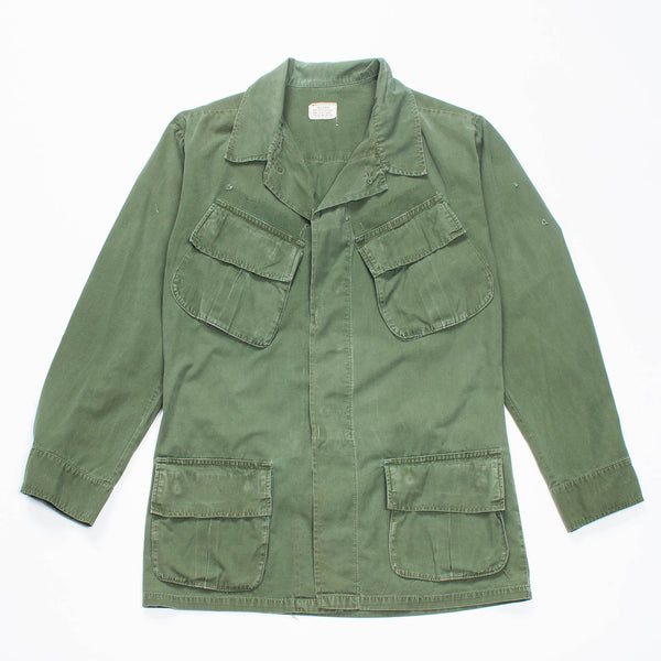 60s Vintage Vietnam War Poplin Jungle Jacket - Medium