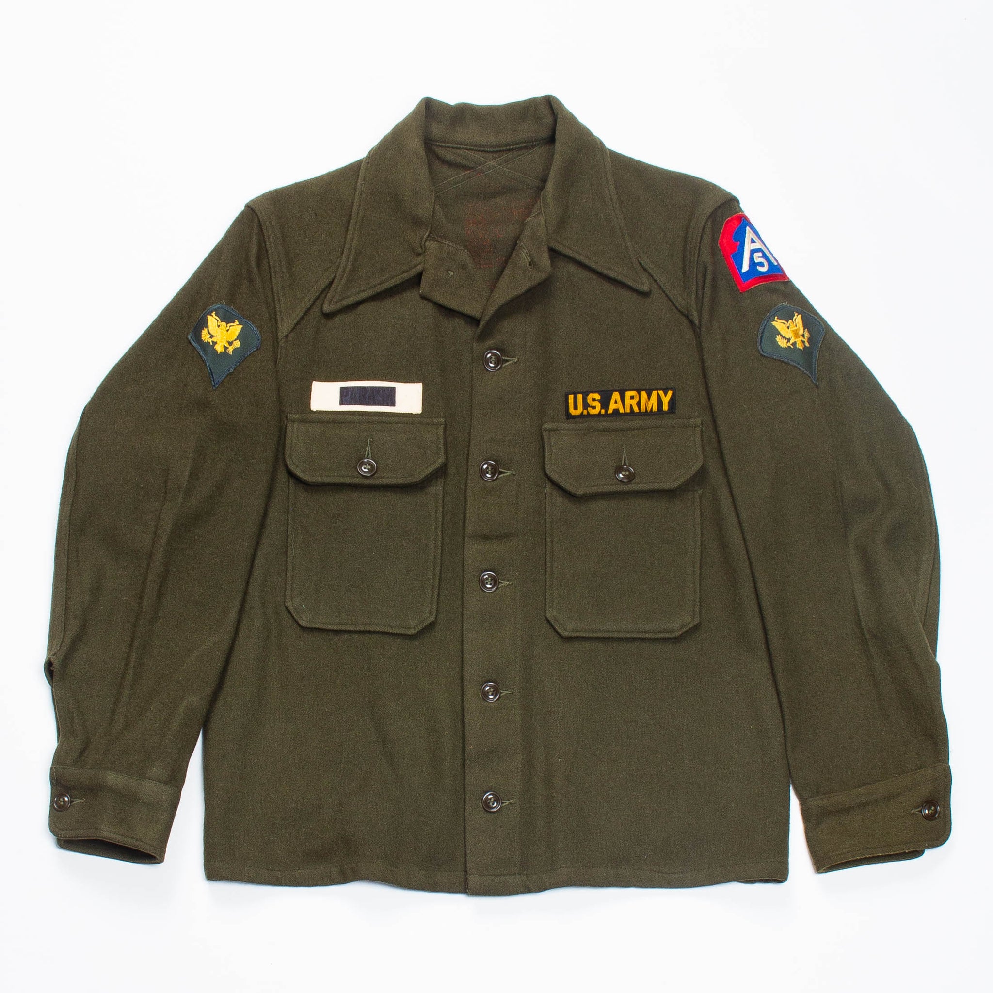50s Vintage US Wool Field Shirt - Medium – Omega Militaria