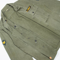 40s WW2 Vintage '45D' HBT Jacket - Large