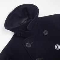 40s WW2 10-Button US Navy Pea Coat - Small