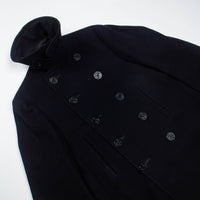 40s WW2 10-Button US Navy Pea Coat - Small