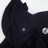 40s WW2 10-Button US Navy Pea Coat - Small