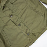 70s Vintage US Navy Jet Pilot Patched A-2 Deck Jacket - Large