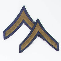 40s Vintage US Army Private Rank Patch Set