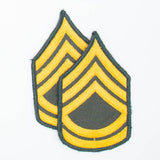 60s Vintage US-Made Sergeant First Class Rank Patch Set