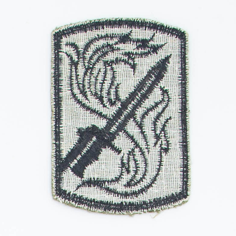 60s Vintage US Army Twill 198th Infantry Brigade Patch – Omega Militaria