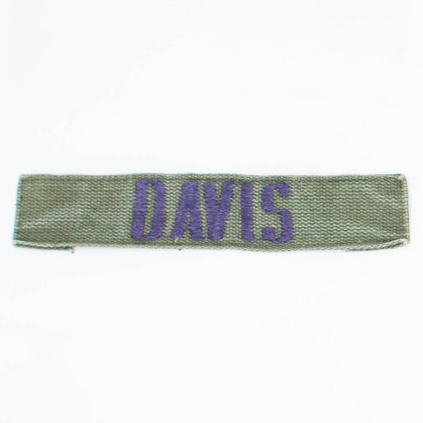 70s Vintage USAF US-Made 'Davis' Tape Patch