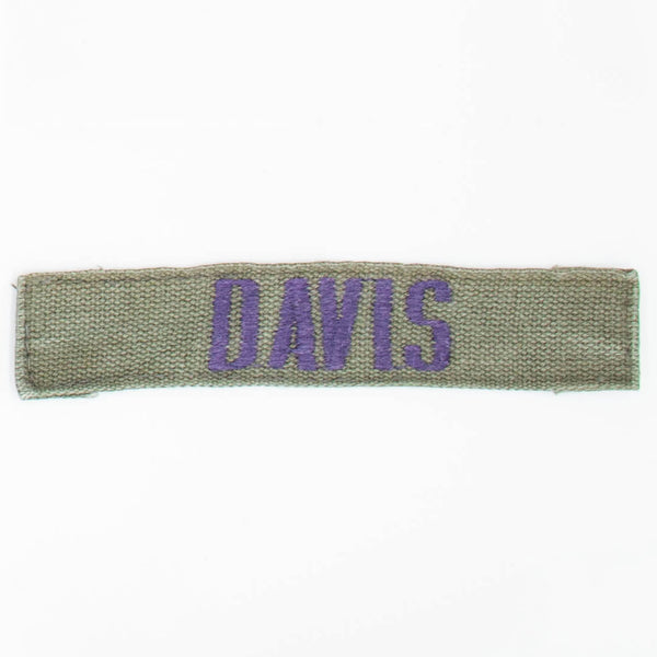 70s Vintage USAF US-Made 'Davis' Tape Patch