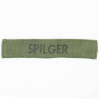 60s Vintage US-Made Stamped 'Spigler' Name Tape Patch