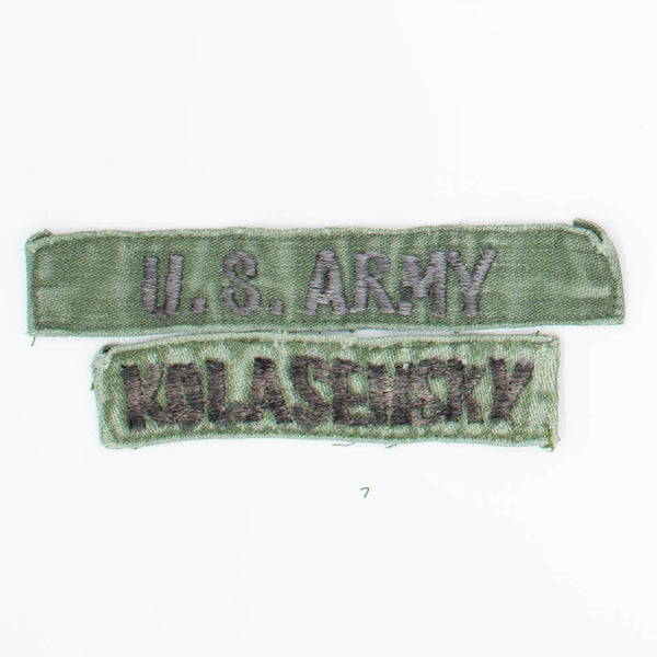60s Vintage Vietnamese-Made US Army 'Kolasensky' Tape Patch Set