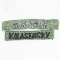 60s Vintage Vietnamese-Made US Army 'Kolasensky' Tape Patch Set