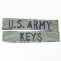 80s Vintage US-Made US Army 'Keys' Tape Patch Set