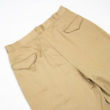 Deadstock 50s Vintage US Army Khaki Chino Shorts - 34x11