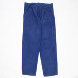 Rare 50s French Indigo Pompier Firefighter Trousers - 37x33