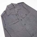 60s Vintage Dutch Army Greay HBT Chore Jacket - Small