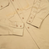 Deadstock 50s US Army Class B Khaki Shirt - Large