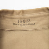 Deadstock 50s US Army Class B Khaki Shirt - Large