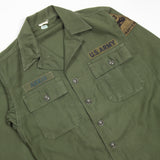 60s Vintage 3rd Armored Div. 1st Pattern OG-107 Utility Shirt - Small