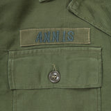 60s Vintage 3rd Armored Div. 1st Pattern OG-107 Utility Shirt - Small