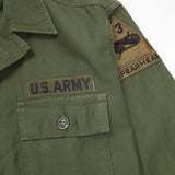 60s Vintage 3rd Armored Div. 1st Pattern OG-107 Utility Shirt - Small