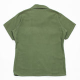60s Vietnam War Vintage Seabees 3rd Pattern OG-107 Sateen Utility Shirt - Medium