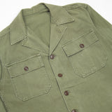50s Vintage US Army HBT Utility Shirt - Small