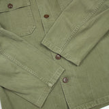 50s Vintage US Army HBT Utility Shirt - Small