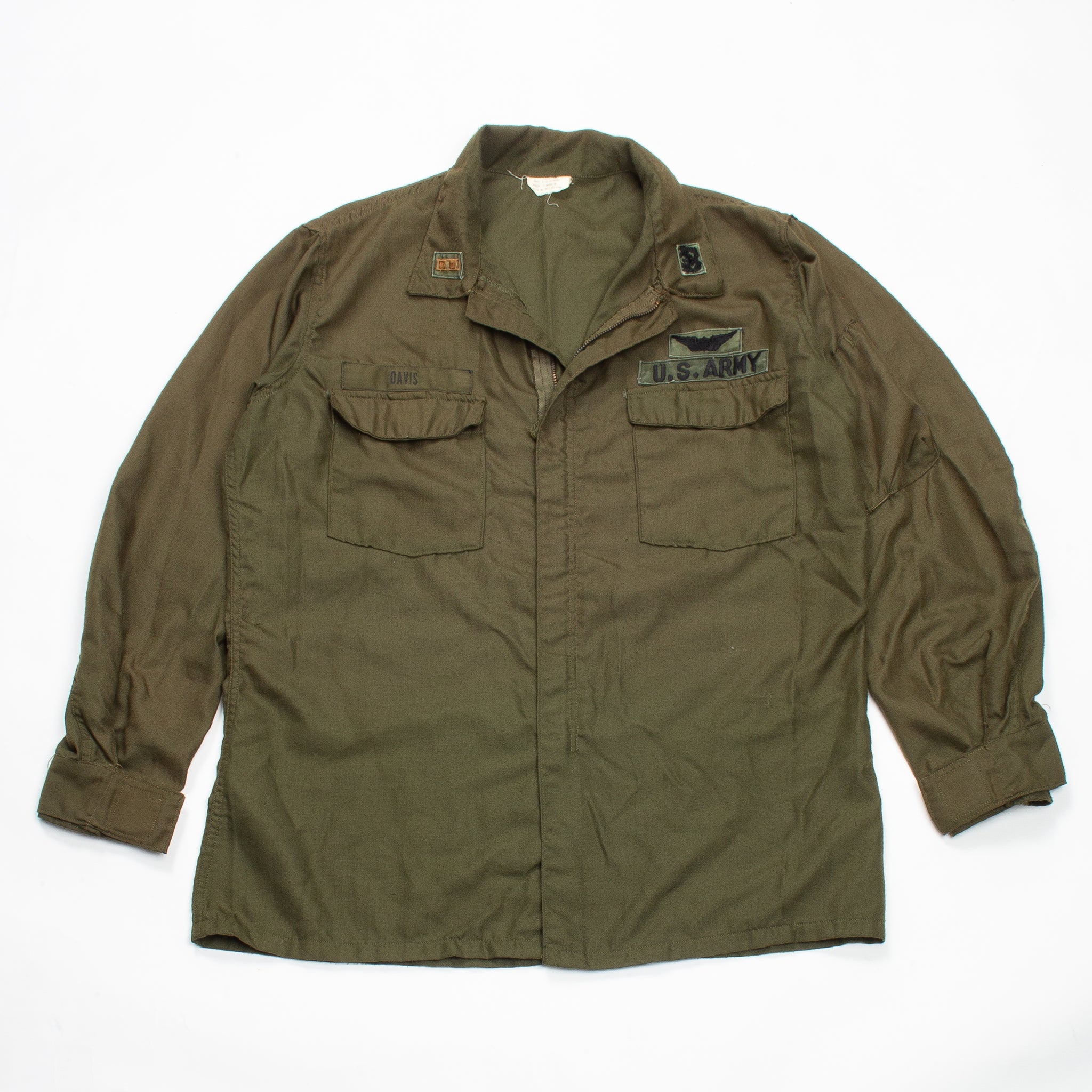 1970 Vietnam War Vintage OG-106 Nomex Helicopter Pilot Shirt