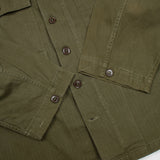 40s WW2 Vintage '45D' HBT Jacket - Medium