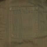 40s WW2 Vintage US Navy Modified HBT N-3 Utility Jacket - Medium