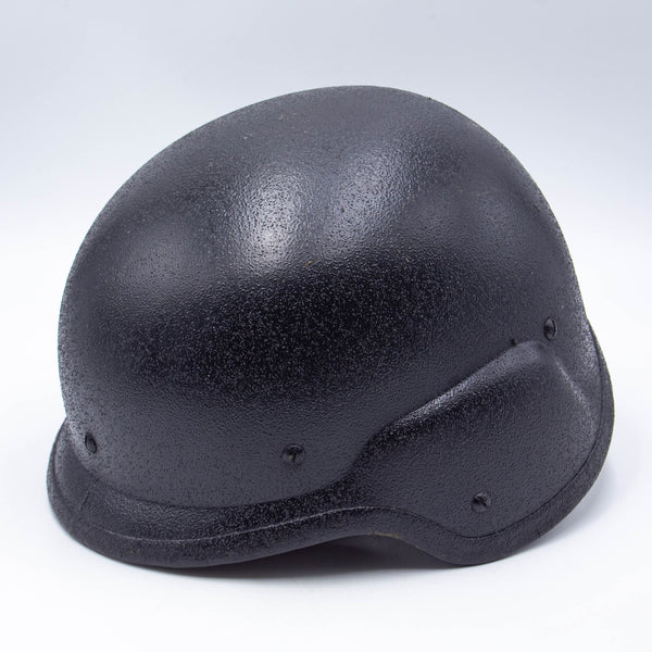 80s US Military Black-Painted PASGT Helmet - Medium