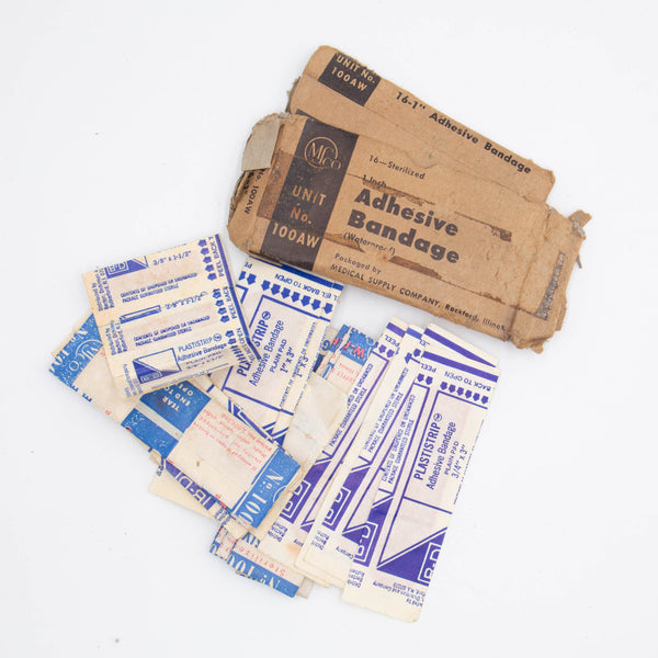 60s Vietnam War Vintage Adhesive Bandages / Plasters
