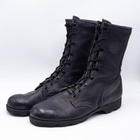 90s Vintage US Army Black Leather Combat Boots - UK 9.5