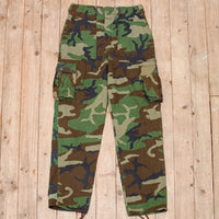 80s Vintage Commercial Woodland BDU Trousers - 34x32
