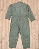 90s Vintage US Military Sage Green CWU-27/P Flight Suit - Medium