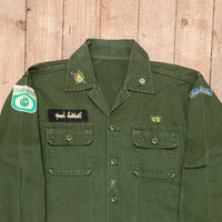 Rare Thai Territorial Defense Cadets Cotton HBT Utility Shirt - Medium