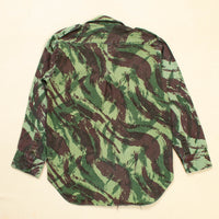 1960s Vintage Portuguese Army HBT Lizard Camo Shirt - Small