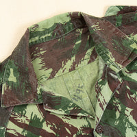 1960s Vintage Portuguese Army HBT Lizard Camo Shirt - Small