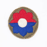 40s WW2 Vintage US Army 9th Infantry Division SSI Patch